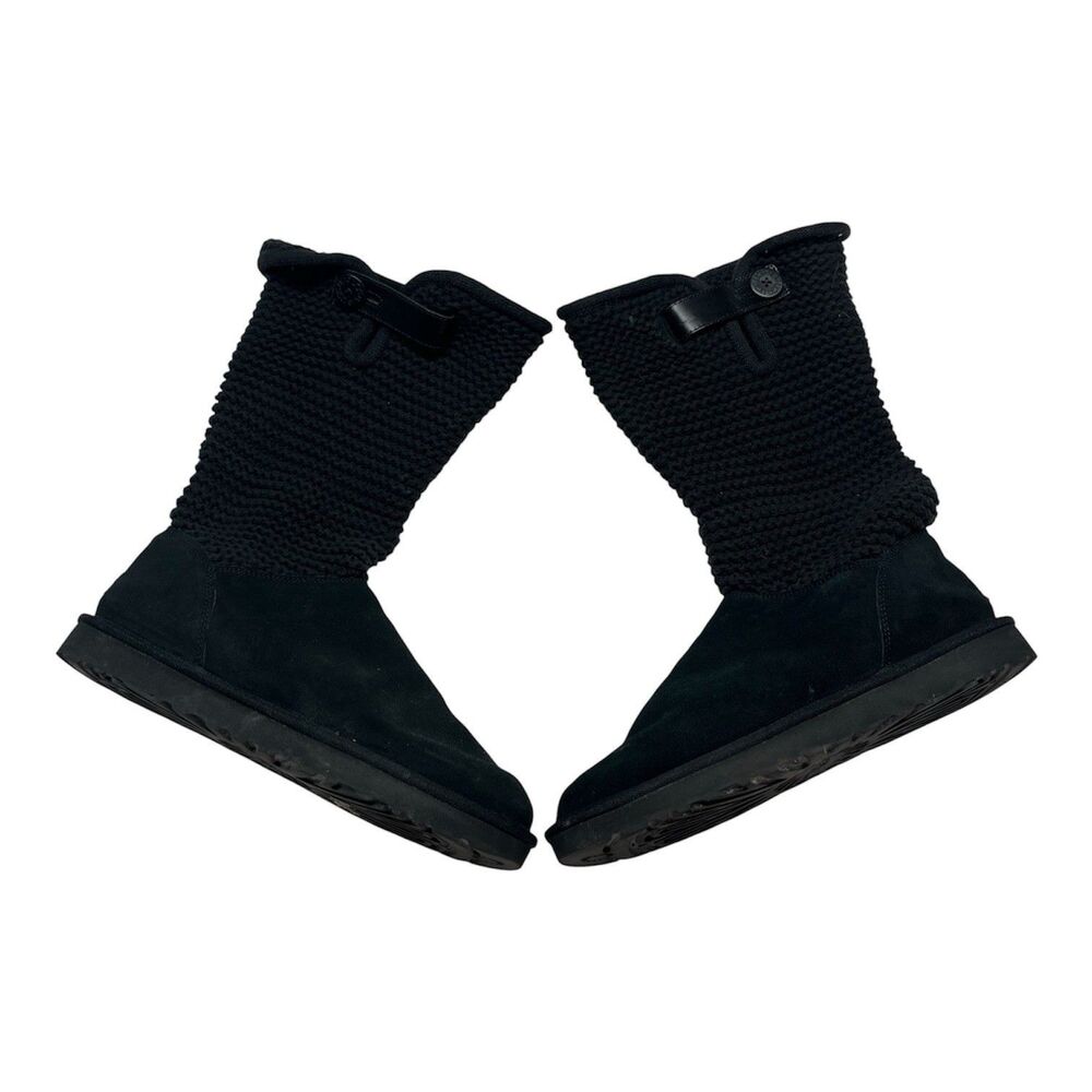 UGG Shaina Black Knit Booties Convertible boots